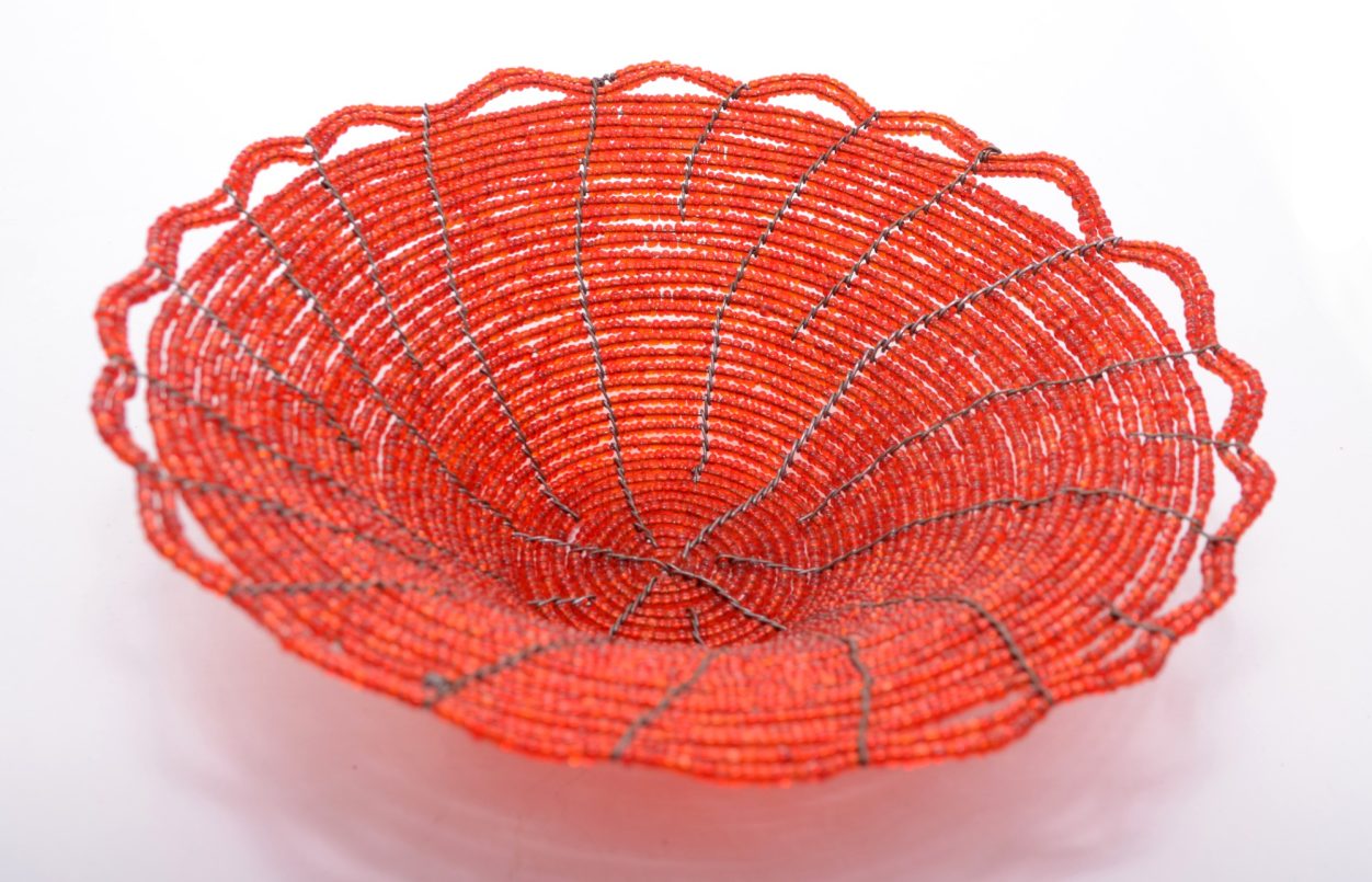 Schale aus Glasperlen, Wohndekoration aus Tansania, Sonderangebot, Tischschmuck online kaufen Afrika-Deko-Shop München: Schale aus Glasperlen, Wohndekoration, Sonderangebot, Tischschmuck