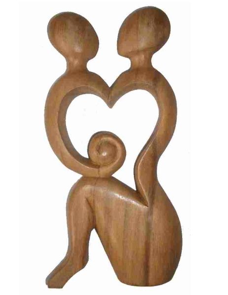 Afrikanische Liebespaar Holz Figur Handarbeit Bali, 30 cm Deko kaufen Afrikanische Liebespaar Holz Figur Handarbeit Bali, 30 cm Deko